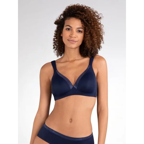 Naturana Everyday bleu marine soutien-gorge sans armatures en dentelle