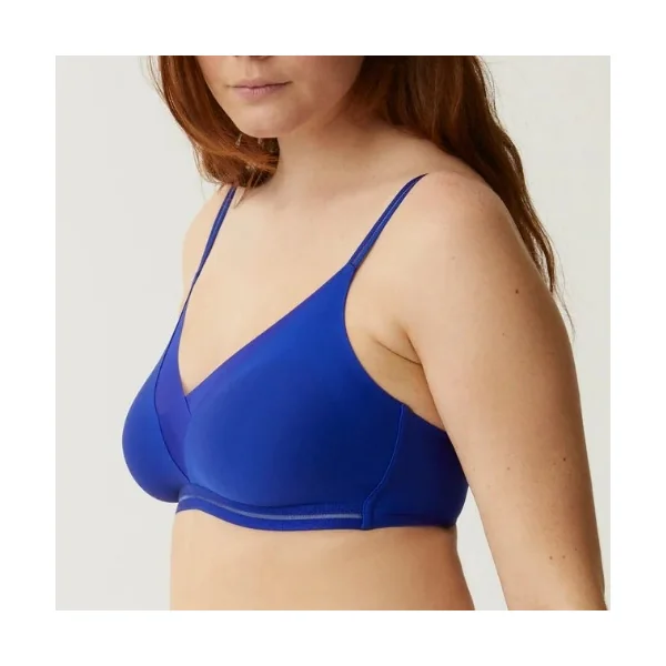 Naturana Everyday bleu soutien-gorge sans armatures en dentelle