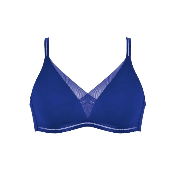 Naturana Everyday bleu soutien-gorge sans armatures en dentelle