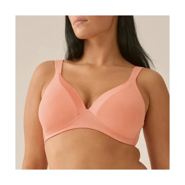 Naturana Everyday peach pink soutien-gorge sans armatures en dentelle