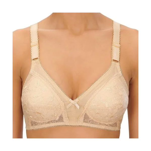 Naturana Glamorise beige soutien-gorge sans armatures en dentelle