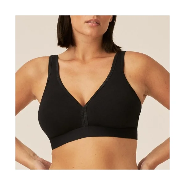 Naturana Heritage noir soutien-gorge sans armatures en dentelle