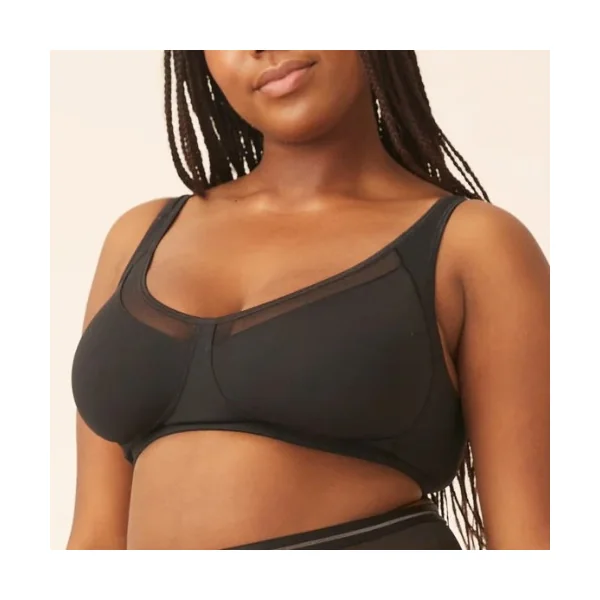 Naturana Heritage noir soutien-gorge sans armatures en dentelle