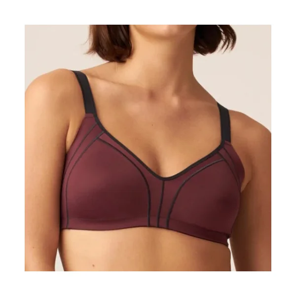 Naturana Minimizer bordeaux soutien-gorge sans armatures en dentelle