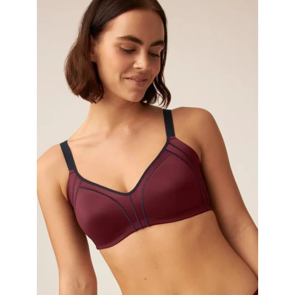 Naturana Minimizer bordeaux soutien-gorge sans armatures en dentelle