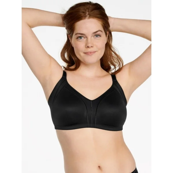 Naturana Minimizer noir soutien-gorge sans armatures en dentelle