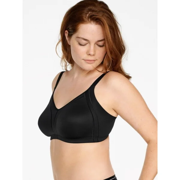 Naturana Minimizer noir soutien-gorge sans armatures en dentelle
