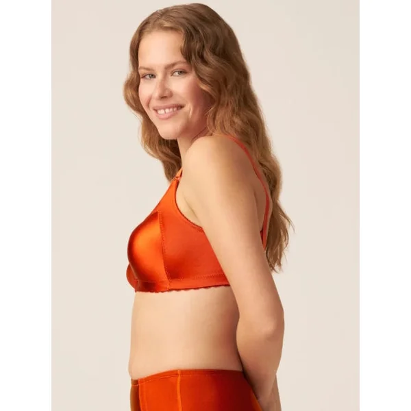 Naturana Minimizer orange soutien-gorge sans armatures en dentelle