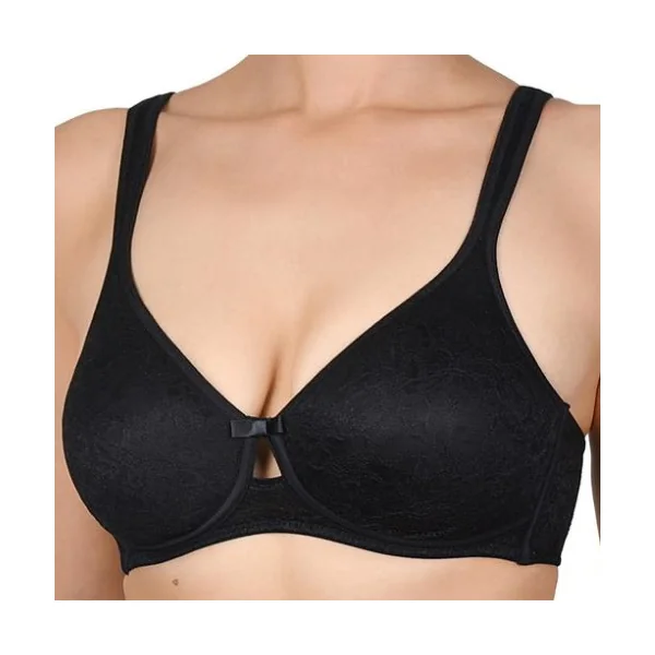 Naturana Salamanca noir soutien-gorge sans armatures en dentelle