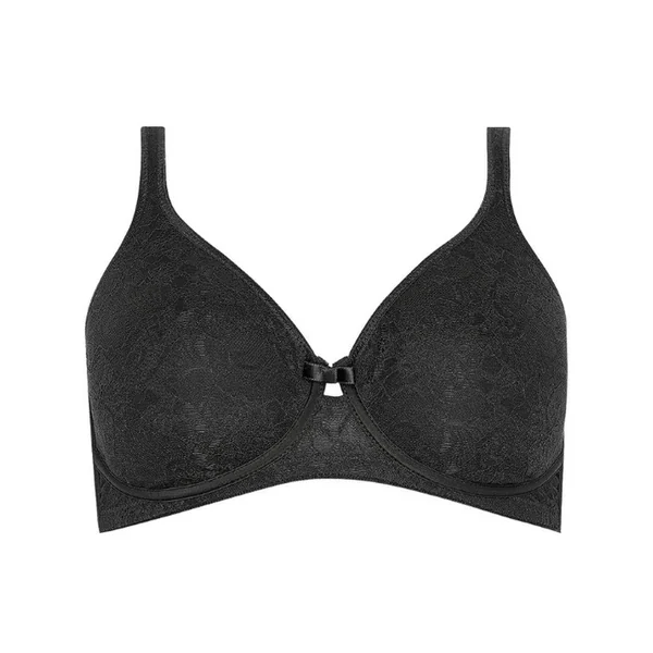 Naturana Salamanca noir soutien-gorge sans armatures en dentelle