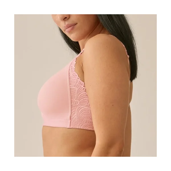 Naturana Side smoother rose soutien-gorge sans armatures en dentelle