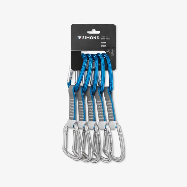 Pack 5 degaines alpinisme et escalade - klimb 11cm