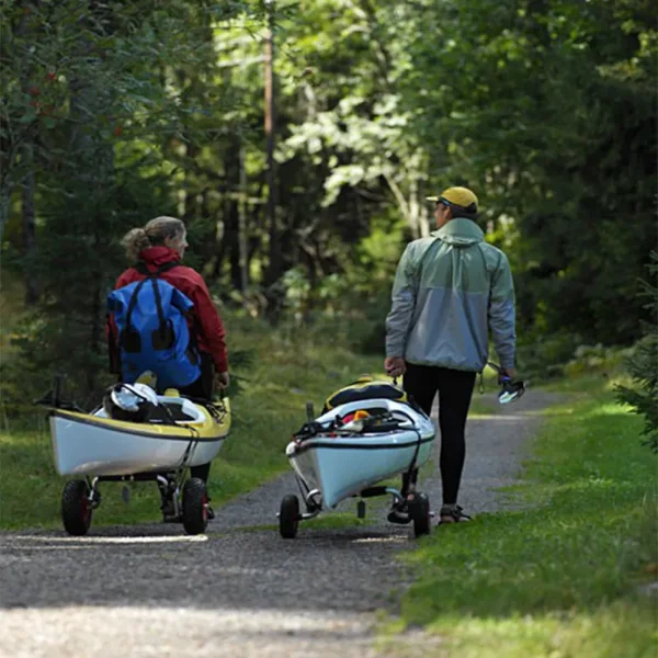 PACK CHARIOT KAYAK CANOE PLIABLE + BARRE DE REMORQUAGE VÉLO