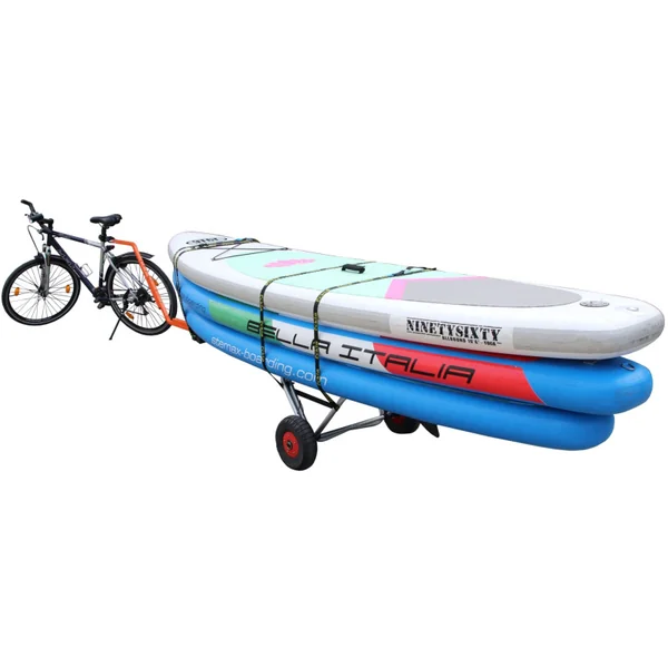 PACK CHARIOT KAYAK CANOE PLIABLE + BARRE DE REMORQUAGE VÉLO