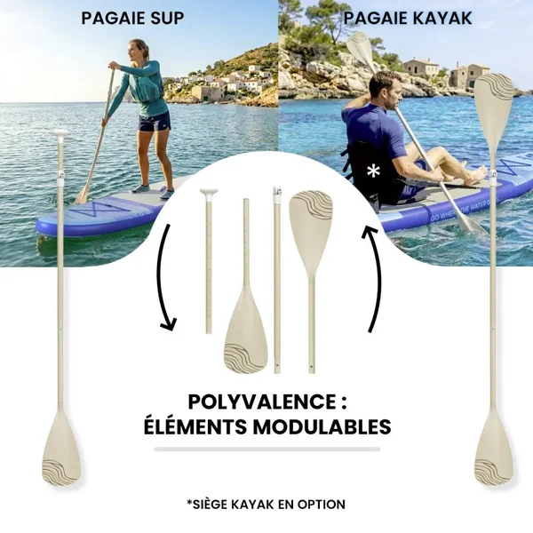 Pack Duo Paddle Gonflable Airgliss Sun et Moon 11.0