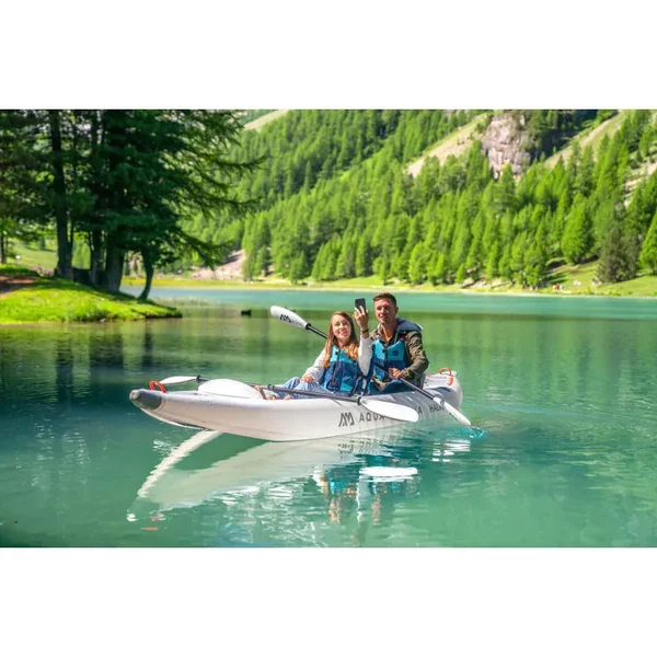 PACK KAYAK GONFLABLE AQUA MARINA HALVE PU 2P + 2 PAGAIES