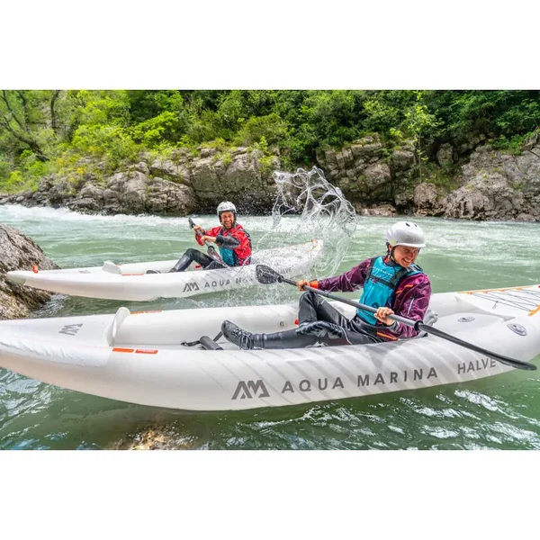 PACK KAYAK GONFLABLE AQUA MARINA HALVE PU 2P + 2 PAGAIES