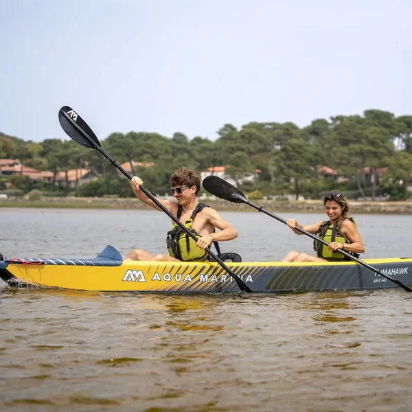 PACK KAYAK GONFLABLE AQUA MARINA TOMAHAWK AIR-K 2P + 2 PAGAIES