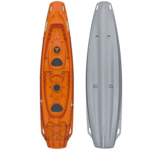 PACK KAYAK TAHE TRINIDAD SIT ON TOP GRIS + 2 PAGAIES + 2 DOSSIERS