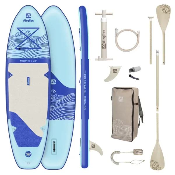 Pack paddle gonflable airgliss moon 11.0 - jusqu'à 2 personnes (max. 170kg)