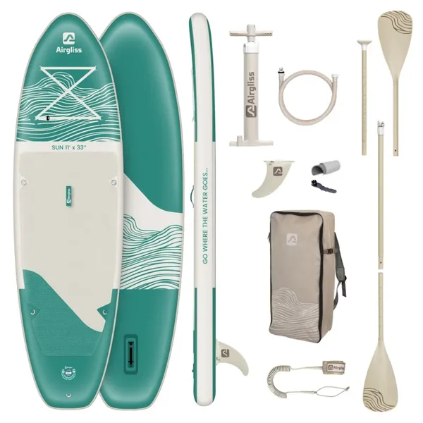 Pack paddle gonflable airgliss sun 11.0 - juqu'à 2 personnes (max. 170kg)