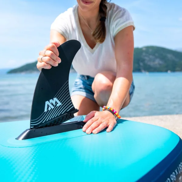 Pack paddle gonflable aqua marina super trip 12.6 + pompe electrique 12v