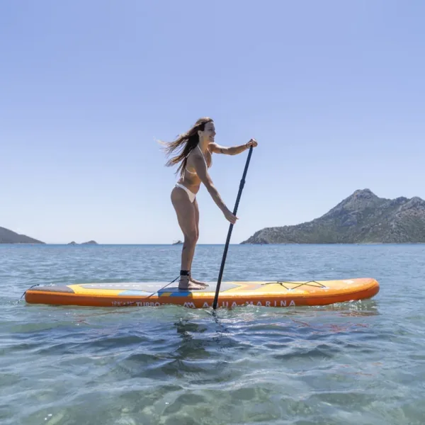 Paddle gonflable aqua marina amgo 12.0 avec propulsion autonomne bluedrive s