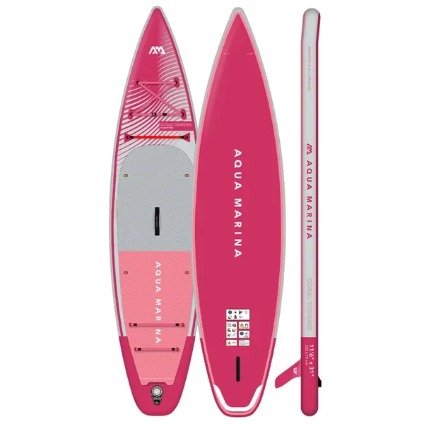 PADDLE GONFLABLE AQUA MARINA CORAL 11.6 TOURING RASPBERRY