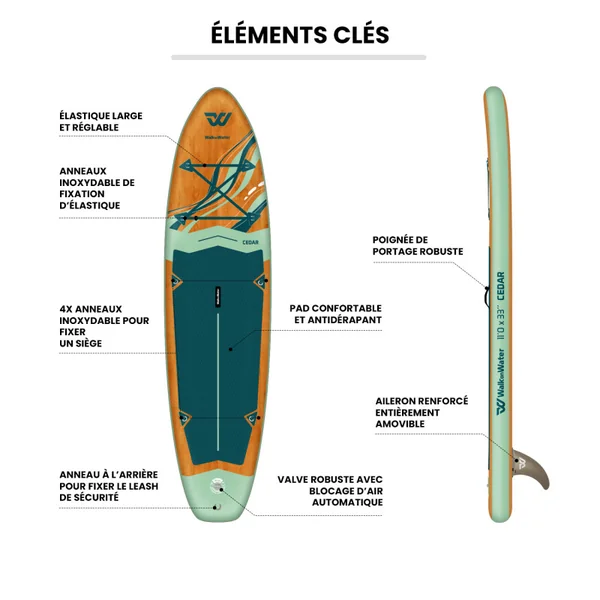 Paddle gonflable wow cedar 11.0