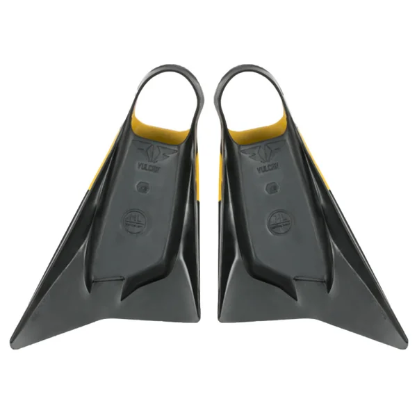 Palmes bodyboard the vulcan v2 gris jaune noir