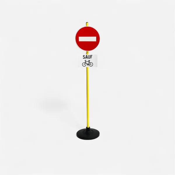 Panneau signalisation - Sous Panneau "Sauf cyclistes"