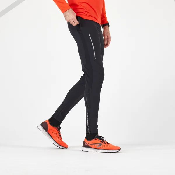 Pantalon ajusté de running Homme - KIPRUN Run 500 Fit Noir