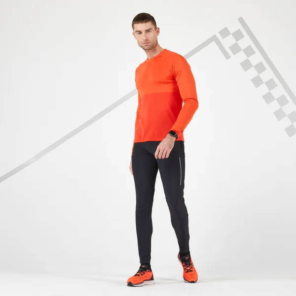 Pantalon ajusté de running Homme - KIPRUN Run 500 Fit Noir