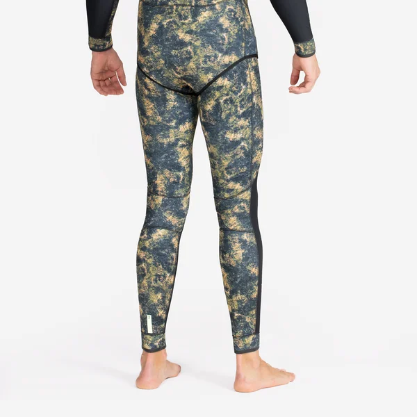 Pantalon Chasse sous-marine Homme néoprène 5mm - SPF 900+ Camouflage et pissette