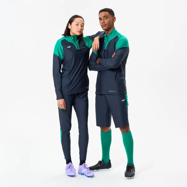 Pantalon de football VIRALTO CLUB gris carbone et vert