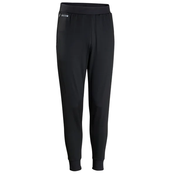 Pantalon de running chaud homme - kiprun run 100 warm noir