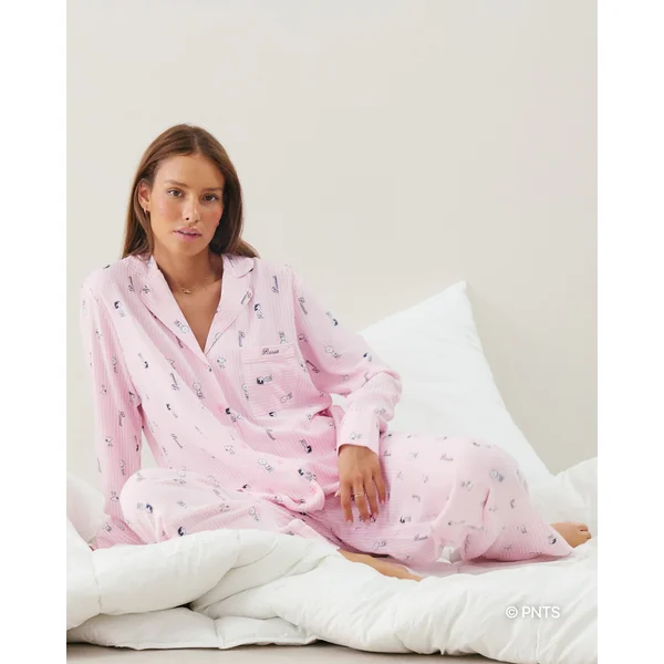 Pantalon en flanelle Snoopy