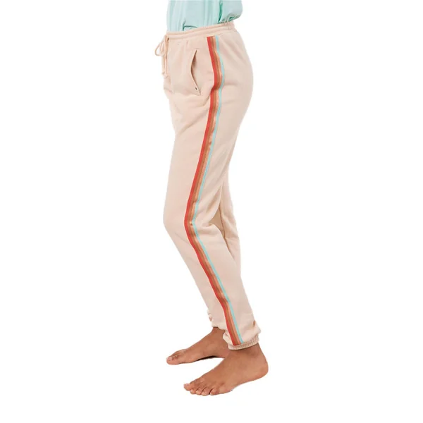 PANTALON FEMME RIPCURL STRIPED TRACKPANT BLANC