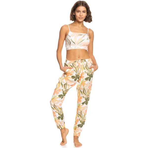 PANTALON FEMME ROXY PT EASY PEASY BLANC TROPICAL
