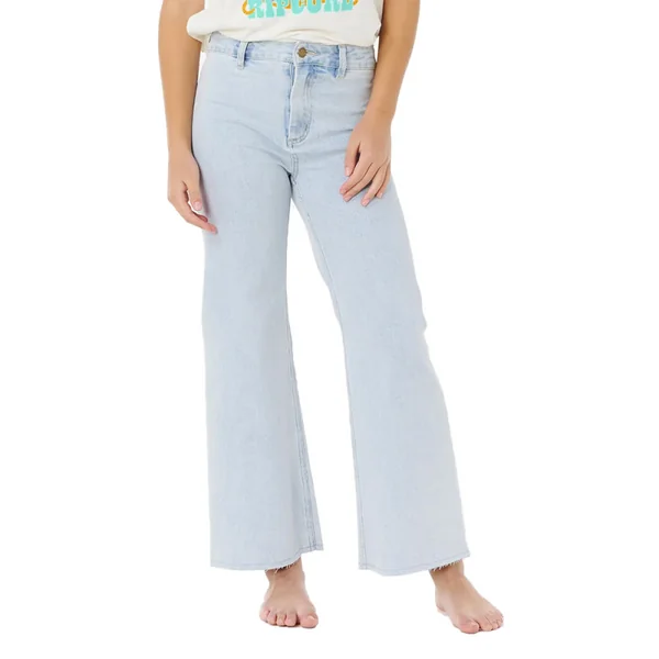 Pantalon rip curl holiday denim-girl light blue