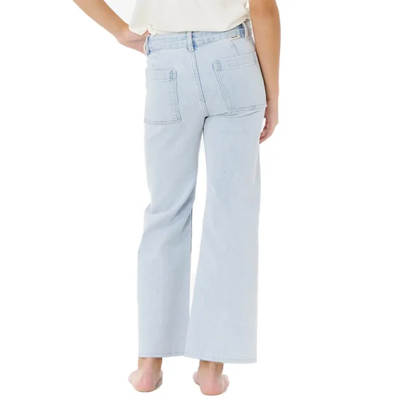 Pantalon rip curl holiday denim-girl light blue