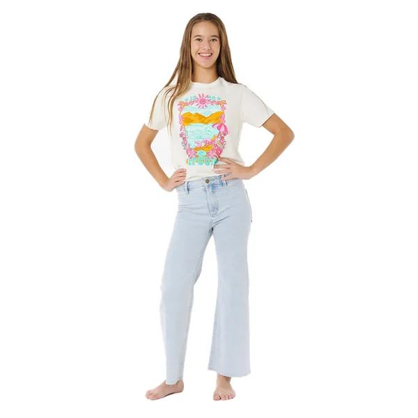 Pantalon rip curl holiday denim-girl light blue