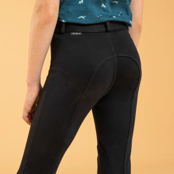 Pantalon équitation enfant - 100 noir