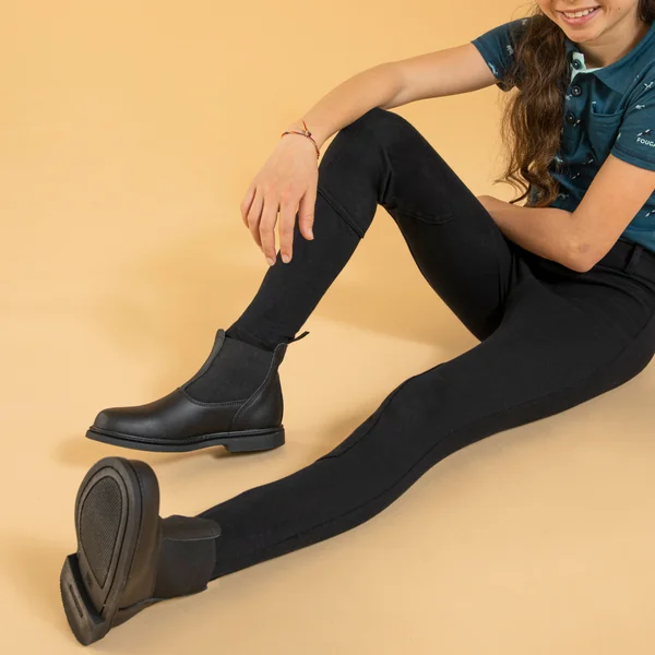 Pantalon équitation enfant - 100 noir
