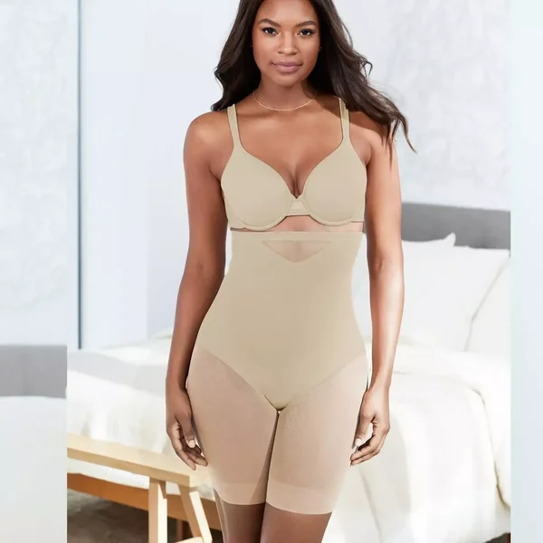 Panty taille haute gainant beige