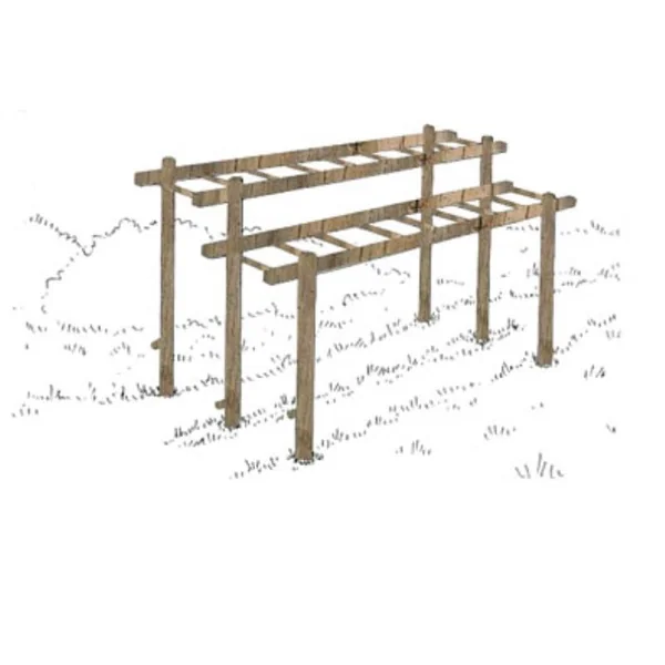 Parcours extérieur Loisirs Amenagements - Echelle de suspension