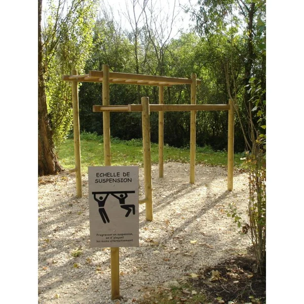 Parcours extérieur Loisirs Amenagements - Echelle de suspension