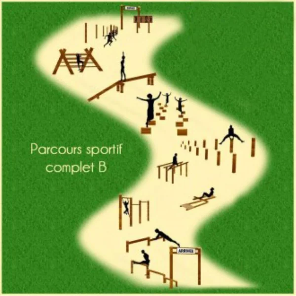 Parcours extérieur Loisirs Amenagements - Parcours sportif complet B
