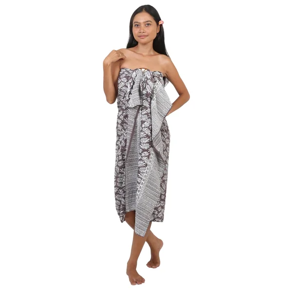 Paréo Chic Djaly marron + boucle