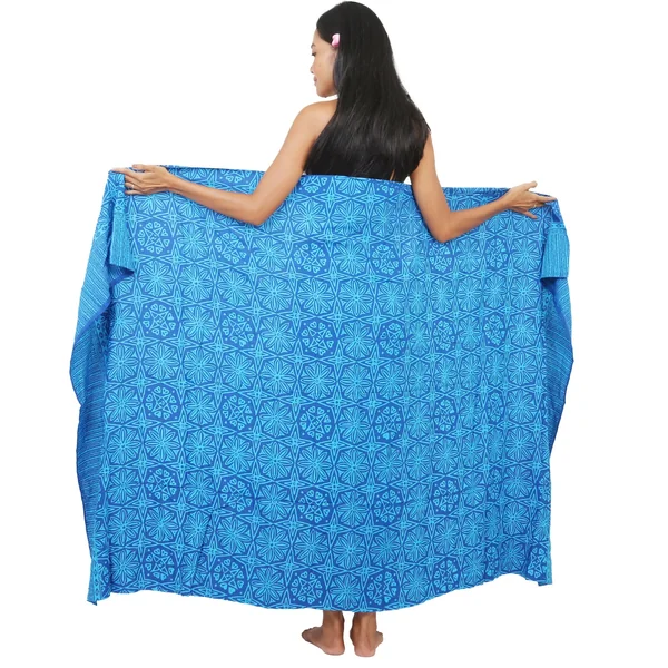 Paréo Chic Mame bleu + boucle